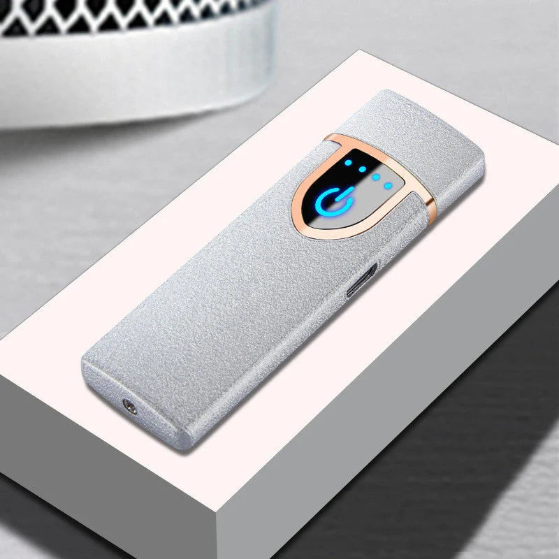 Stylish USB-powered lighter in various colours, featuring a compact and fashionable design for everyday carry