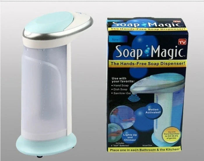 Automatic touchless soap dispenser with smart sensor, 400ml capacity, and sleek design for effortless hand-washing