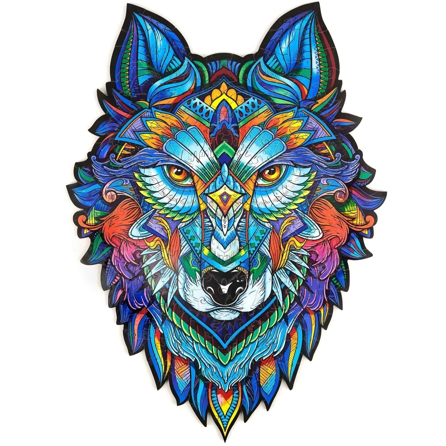 Charming wooden animal puzzles featuring a variety of wild creatures like foxes, wolves, and owls, perfect for a unique Christmas gift.