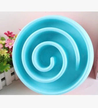 Anti-choke pet bowl made of durable plastic, available in multiple vibrant colours to suit your pet's style