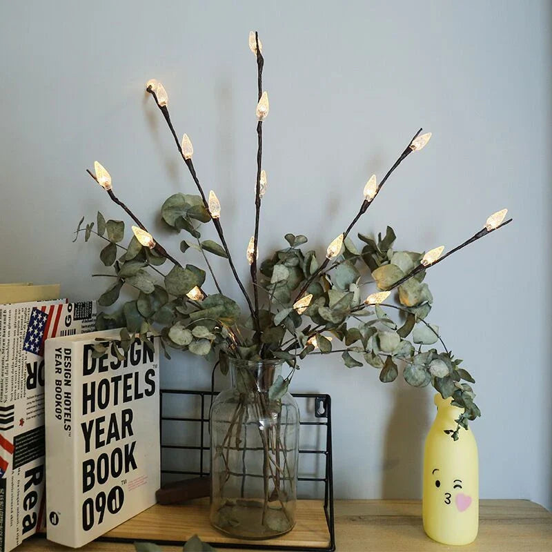 Premium LED Twig Lights with warm, energy-efficient glow for cozy home decor