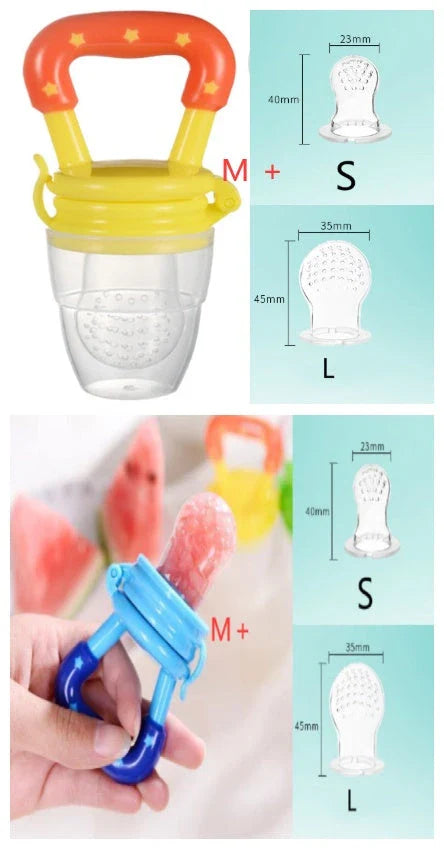 Versatile silicone pacifier with secure design to provide a safe and comfortable feeding experience for babies