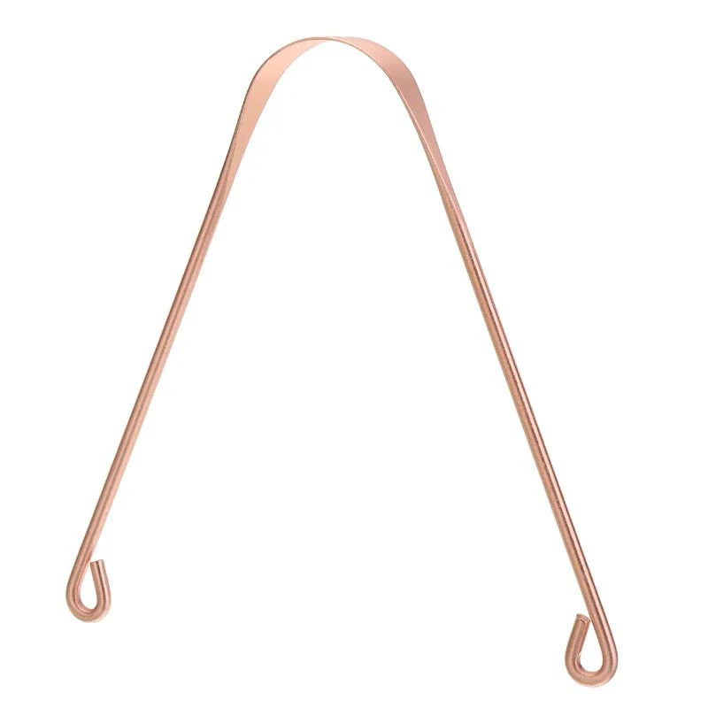 Premium Copper Tongue Scraper for Fresher Breath and Superior Oral Care