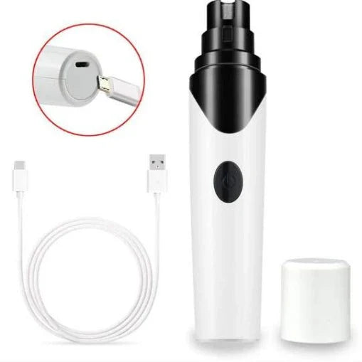 Electric pet nail grinder with low vibration and noise for stress-free grooming of cats, dogs, and other small animals