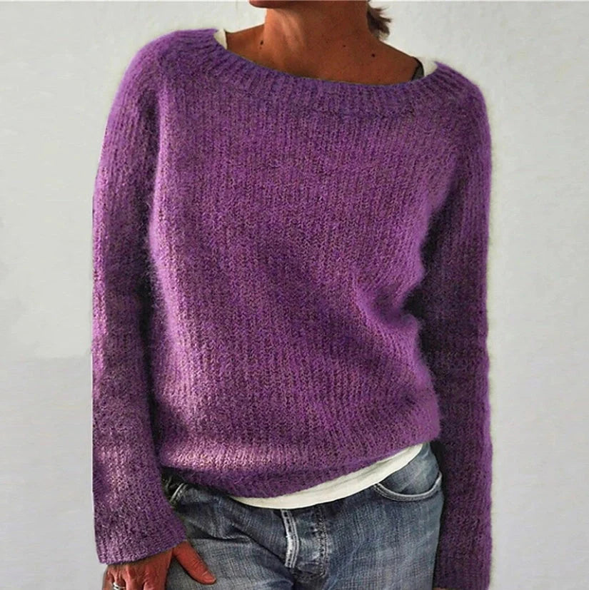 Casual fine wool knit sweater in various colours and sizes