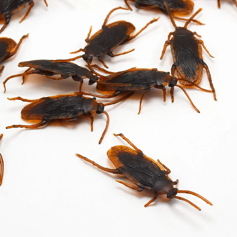 Lifelike cockroach simulation toys in brown colour, perfect for Halloween parties and decorations