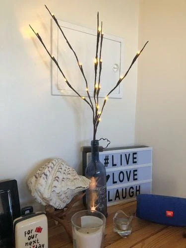 Premium LED Twig Lights with warm, energy-efficient glow for cozy home decor