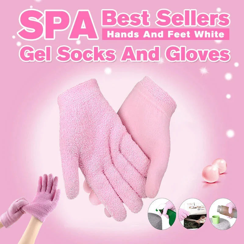 Premium hand and foot masks with gel lining and nourishing vitamins for soft, smooth skin