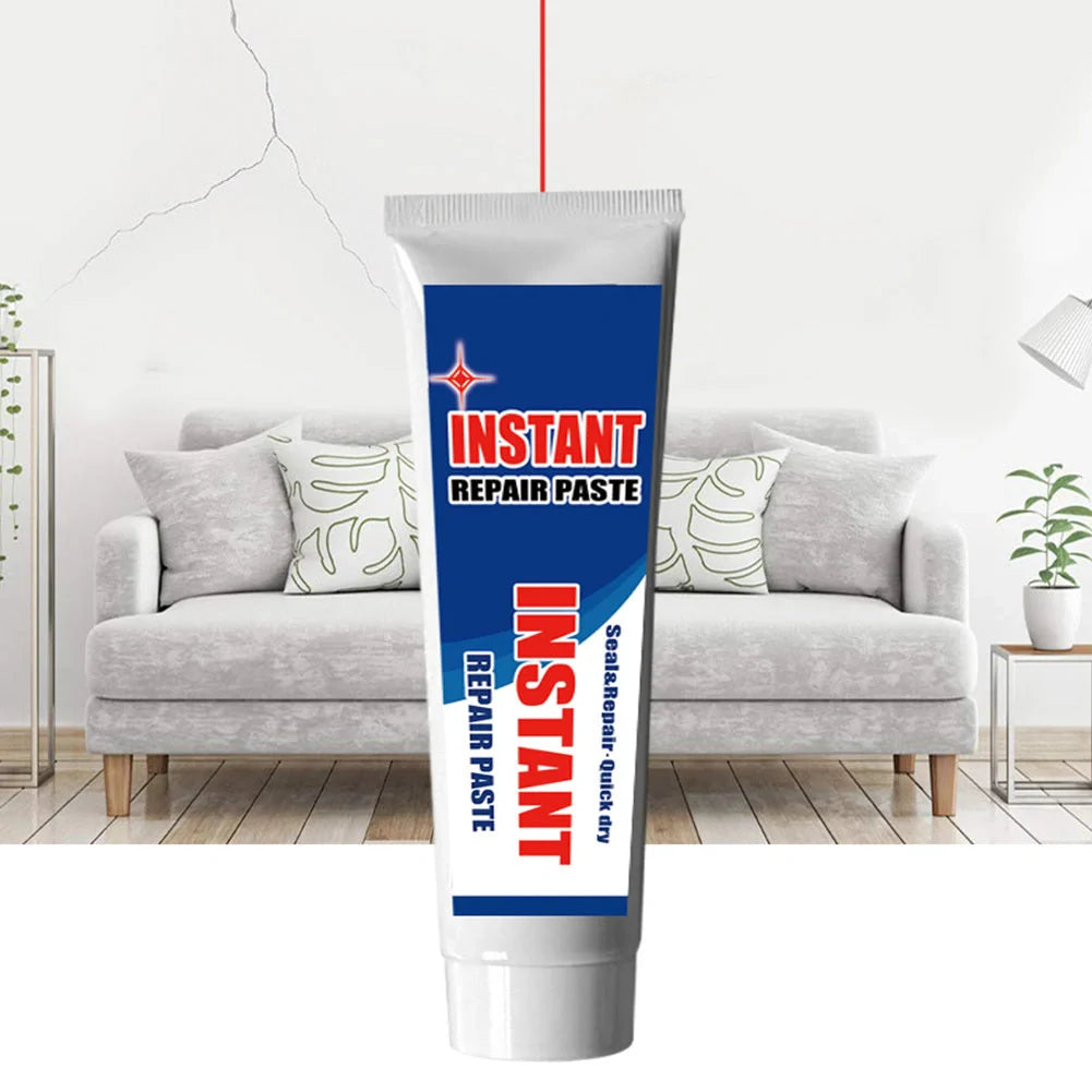 Premium water-based wall repair cream for filling cracks, holes, and peeling paint on interior walls