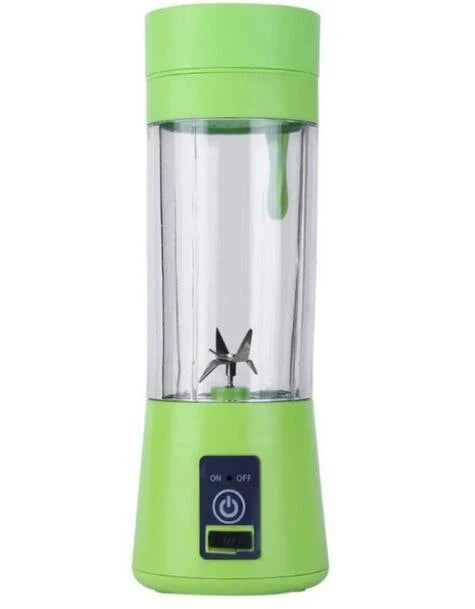 Portable USB-powered citrus juicer with stainless steel blades and durable plastic housing in various vibrant colours