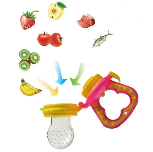 Versatile silicone pacifier with secure design to provide a safe and comfortable feeding experience for babies