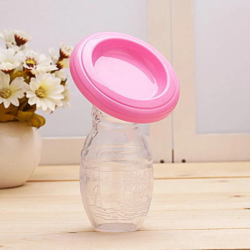 Premium silicone breast pump with large 85mm opening, designed for discreet and comfortable milk collection
