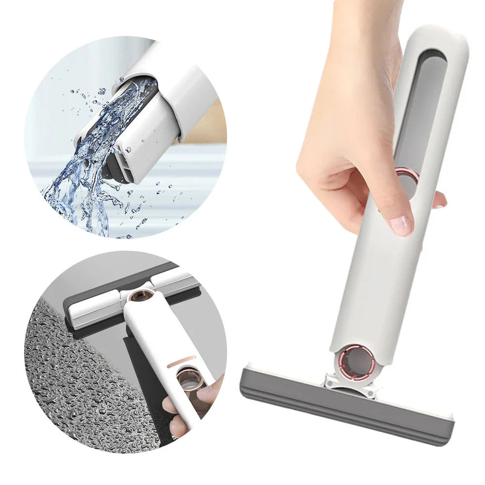 Efficient Floor Cleaning Sponge Mop with Squeeze Handle - Versatile, Eco-Friendly Cleaning Tool for Floors, Windows, and More
