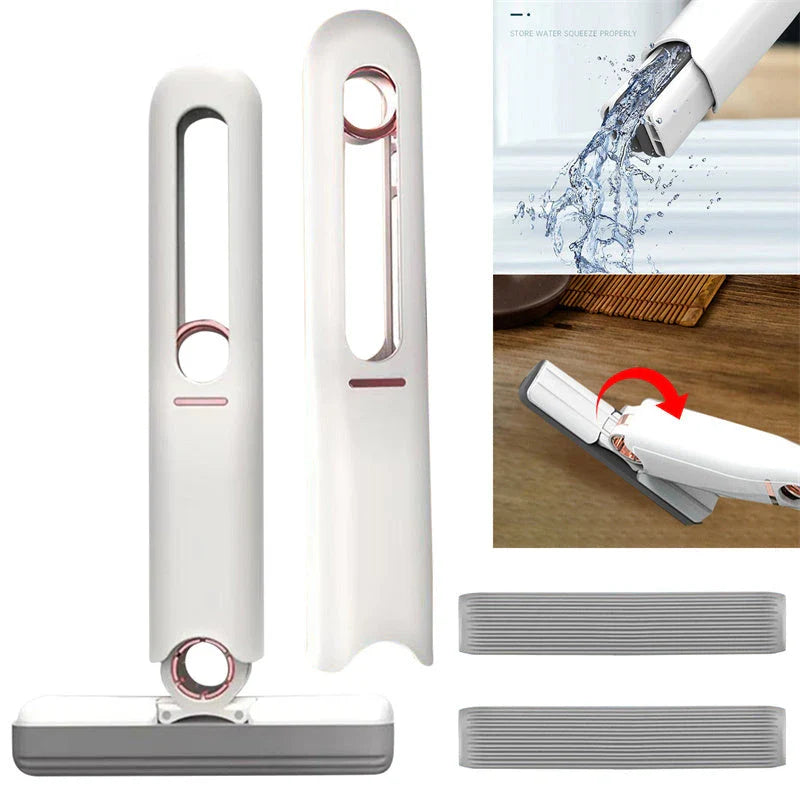 Efficient Floor Cleaning Sponge Mop with Squeeze Handle - Versatile, Eco-Friendly Cleaning Tool for Floors, Windows, and More