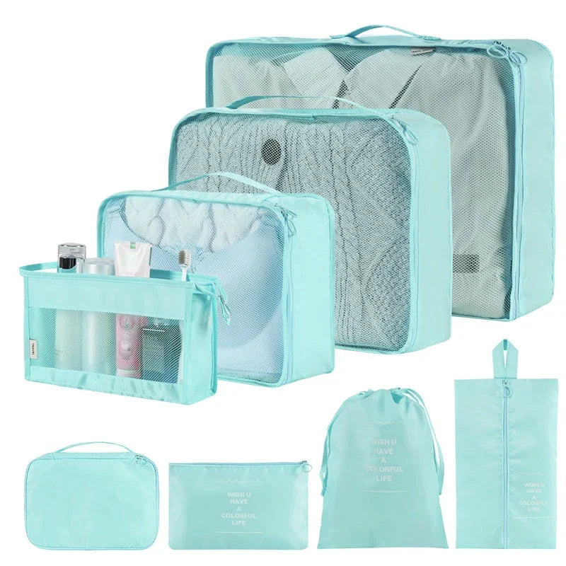 Home Fashion Simple Solid Colour Storage Bag in beige with multiple size options
