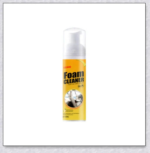 Multifunctional foam cleaner for car interiors, effectively removes dirt, grime and stains from upholstery, carpets and dashboards
