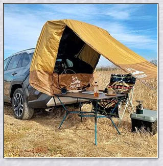 Spacious and versatile SUV car trunk tent providing outdoor shelter and comfort