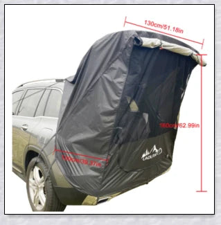 Spacious and versatile SUV car trunk tent providing outdoor shelter and comfort