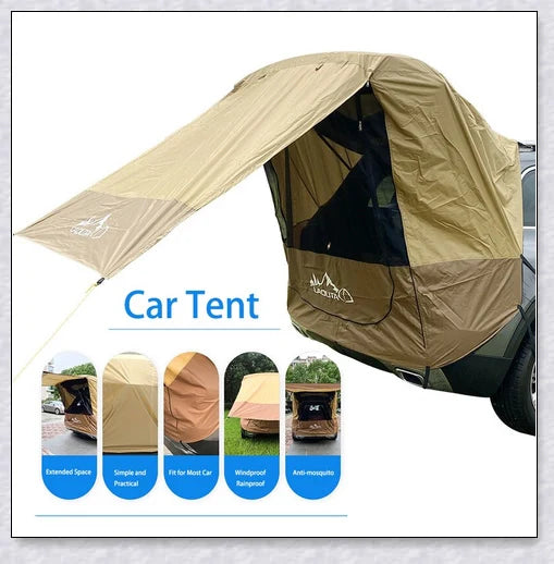 Spacious and versatile SUV car trunk tent providing outdoor shelter and comfort