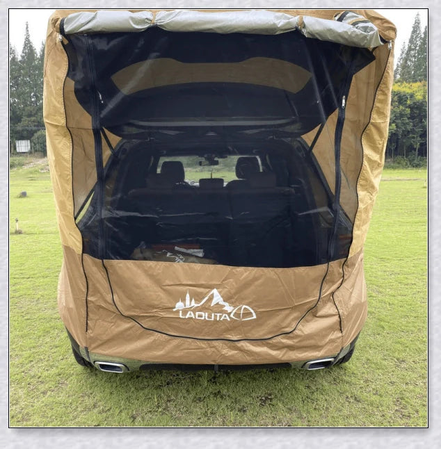 Spacious and versatile SUV car trunk tent providing outdoor shelter and comfort