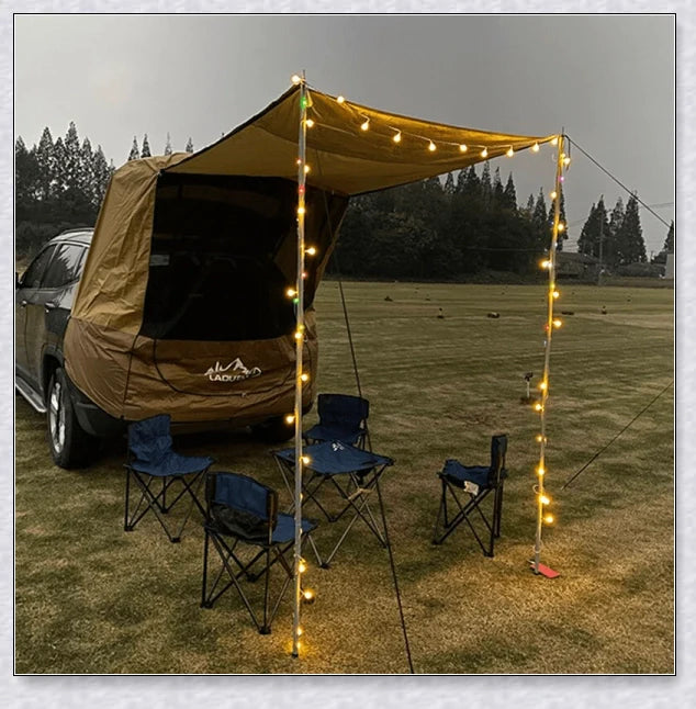 Spacious and versatile SUV car trunk tent providing outdoor shelter and comfort