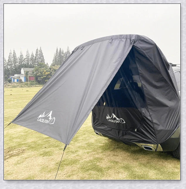 Spacious and versatile SUV car trunk tent providing outdoor shelter and comfort