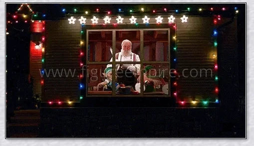 Magic Window Projector that transforms any window into a festive display with Christmas, Halloween, and birthday films