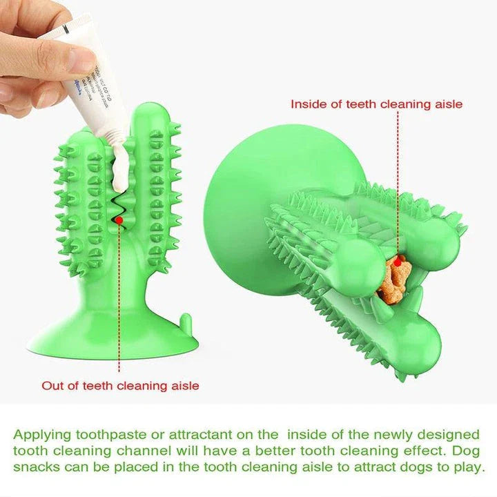 Chewing Toothbrush Toy for Dogs - Premium Dental Care Accessory in Yellow