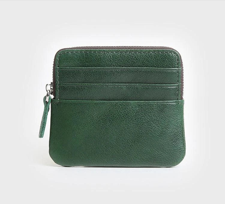 Premium leather horizontal wallet in a retro style, made from first-layer cowhide for exceptional durability and quality