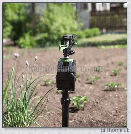 Garden Solar Scarecrow Motion Activated Water Animal Repellent Deterrent Sprinkler with adjustable spray coverage and flexible day/night detection
