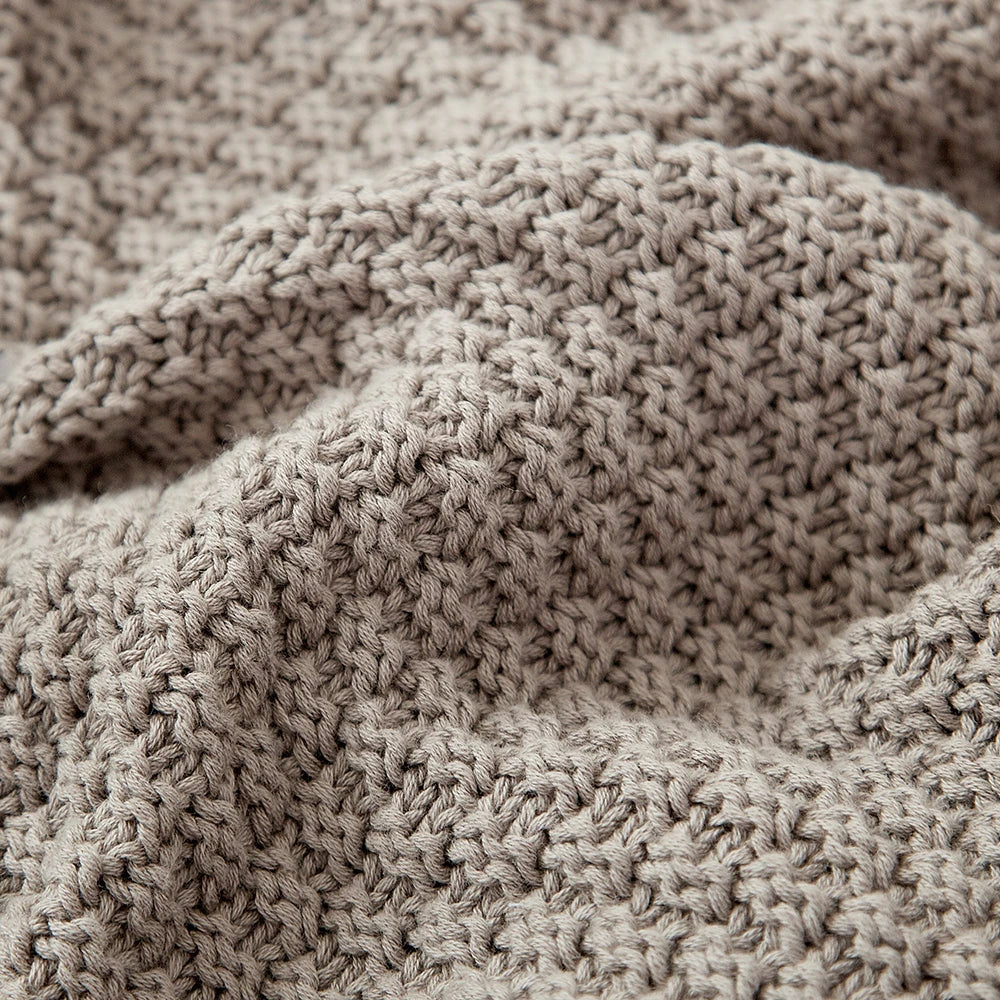 Handcrafted crochet cotton pillow cover in light green, featuring a cosy and elegant autumn-inspired design