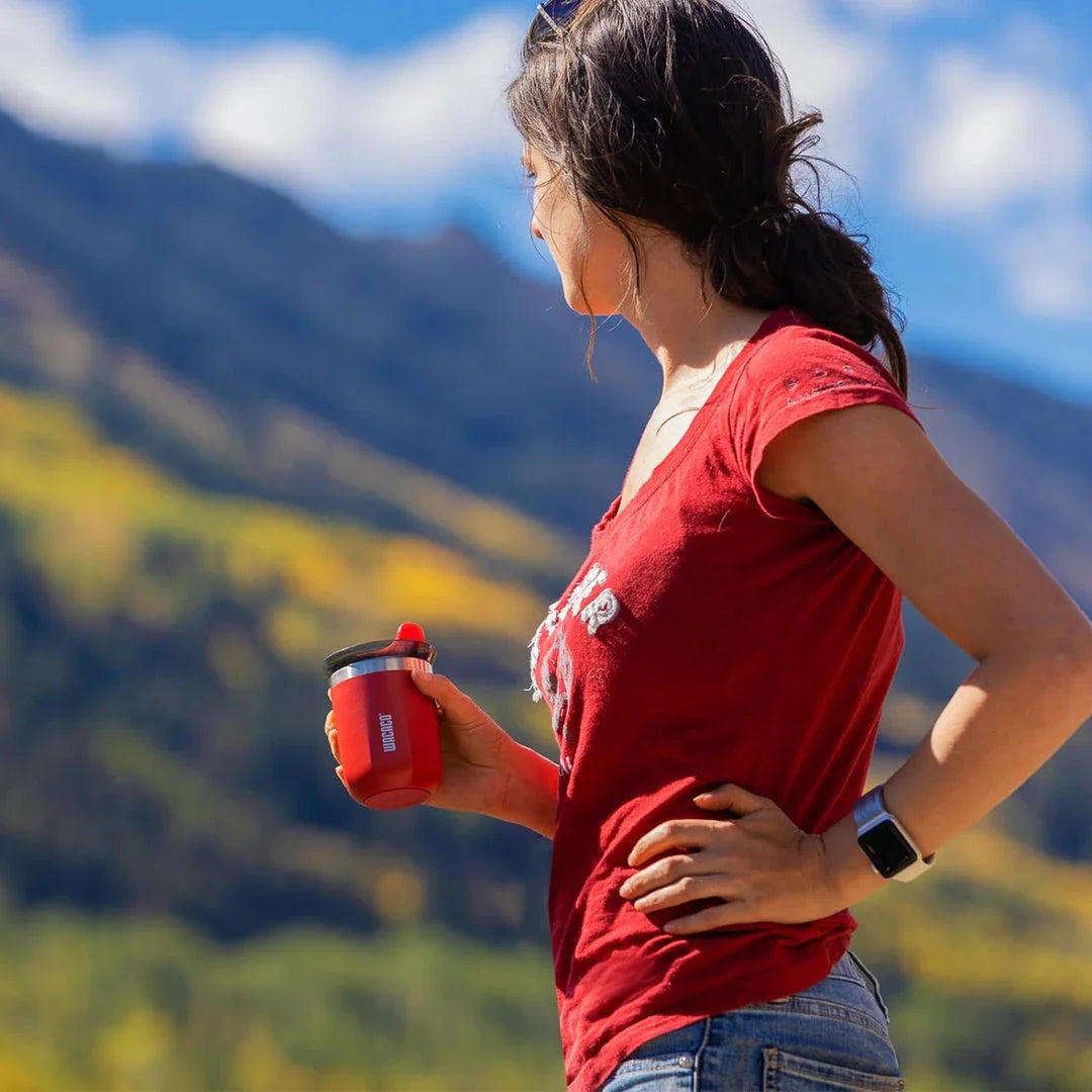 Insulated Stainless Steel Coffee Mug in various vibrant colours, perfect for daily use and on-the-go adventures