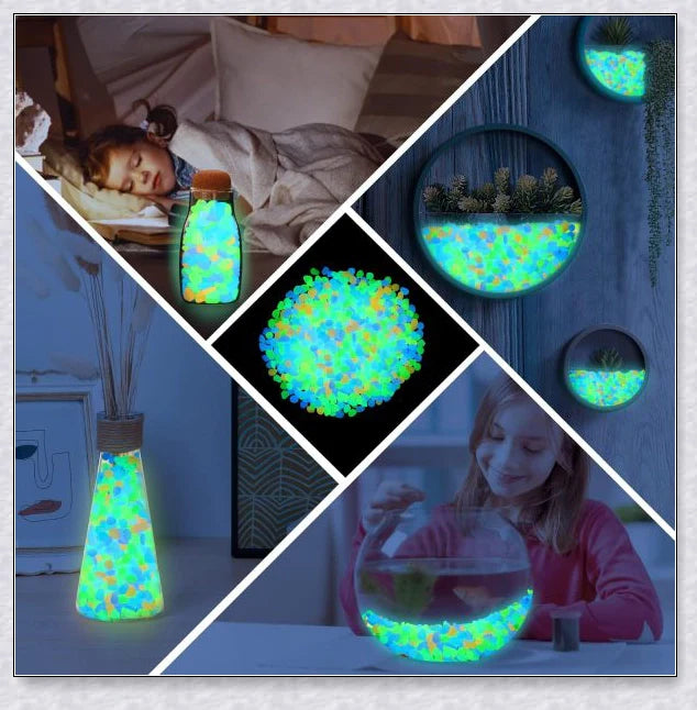 Sunstone Luminescent Garden Pebbles - Eco-friendly, glowing pebbles that transform your garden into a magical wonderland