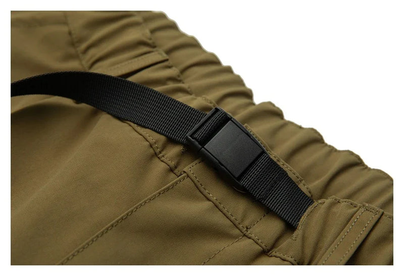 GiftHome UK Japanese-style Retro Loose Straight Cargo Shorts