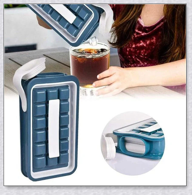 Iceduo Ice Cube Maker - Innovative Silicone Mold for Effortless Ice Cube Dispensing