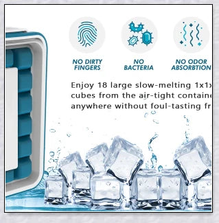 Iceduo Ice Cube Maker - Innovative Silicone Mold for Effortless Ice Cube Dispensing