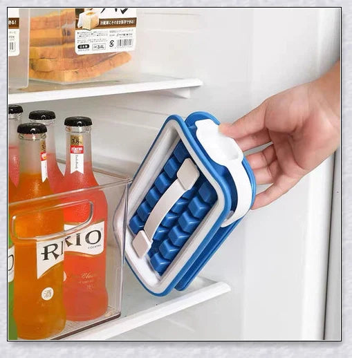 Iceduo Ice Cube Maker - Innovative Silicone Mold for Effortless Ice Cube Dispensing