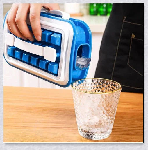 Iceduo Ice Cube Maker - Innovative Silicone Mold for Effortless Ice Cube Dispensing