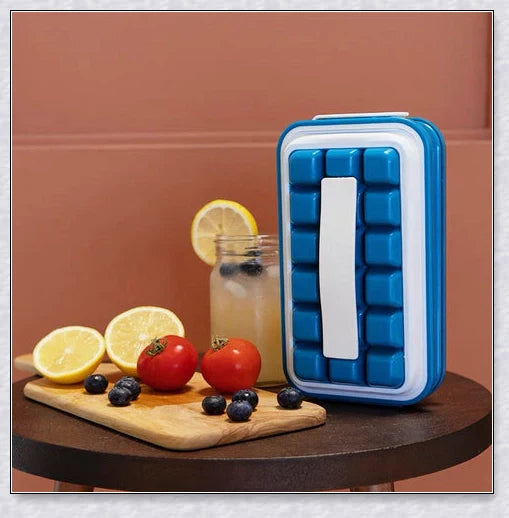Iceduo Ice Cube Maker - Innovative Silicone Mold for Effortless Ice Cube Dispensing