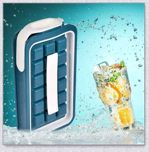 Iceduo Ice Cube Maker - Innovative Silicone Mold for Effortless Ice Cube Dispensing