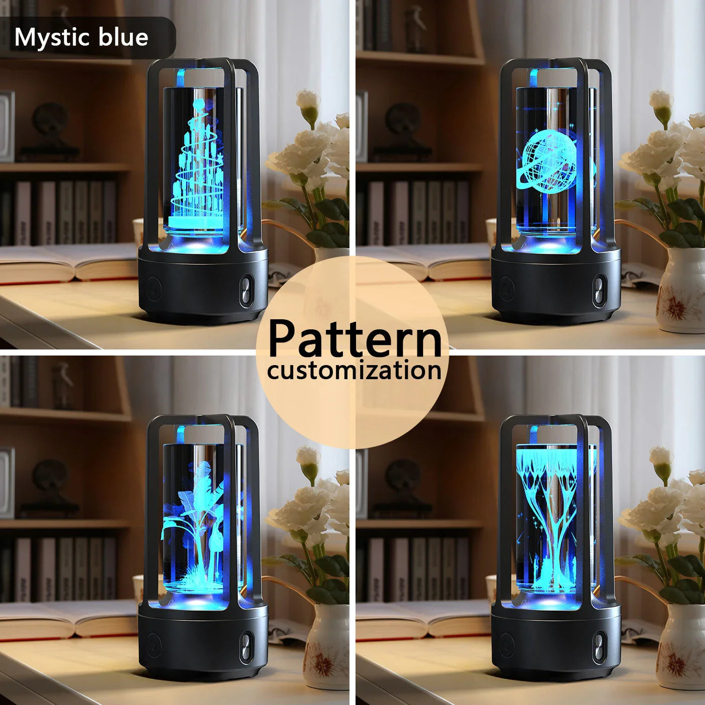 Elegant 2-in-1 Bluetooth speaker lamp with touch control, available in various color and design options