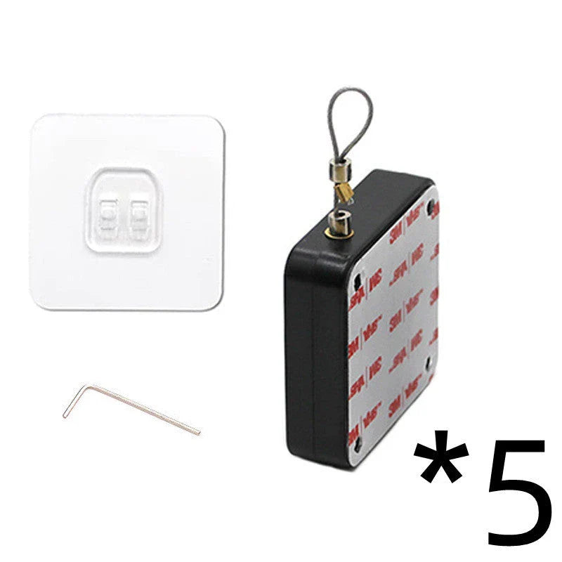 Automatic door closer with soft-close mechanism for sliding, glass, and swing doors. Premium steel construction and adjustable tension settings for reliable performance.