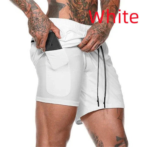 Premium breathable compression shorts with side pockets for enhanced comfort and performance during workouts