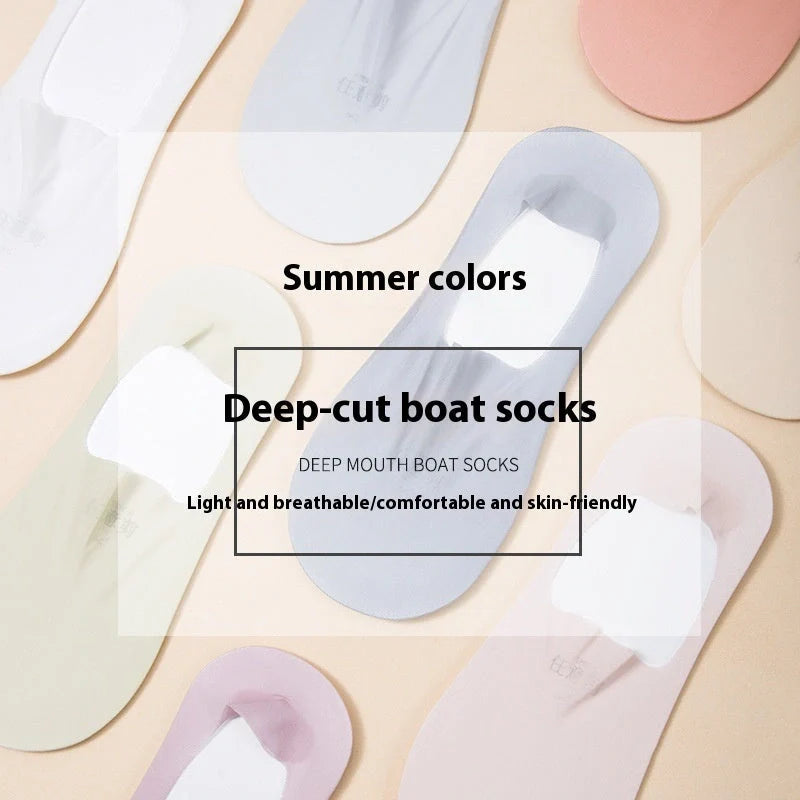 Premium cotton invisible summer socks in a variety of colours and packaging options