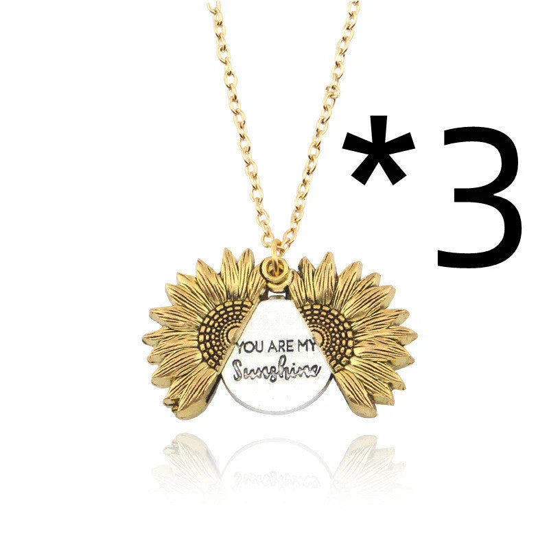 Radiant sunflower necklace with adjustable length and modern design