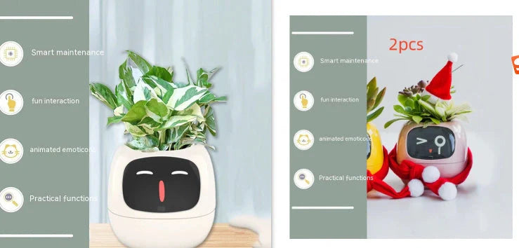 Smart Planter with AI and 7 sensors for easy plant care in various colours
