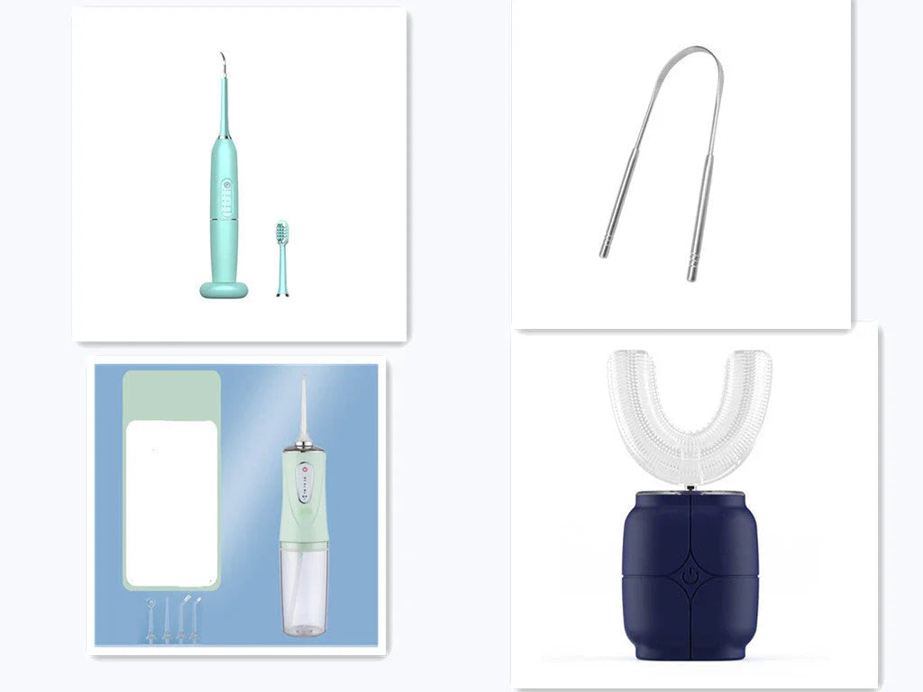 Ultrasonic Electric Toothbrush with Tartar Removal Scaler - Customizable Intensity, High-Frequency Vibrations, and Waterproof Design for Effective Dental Cleaning