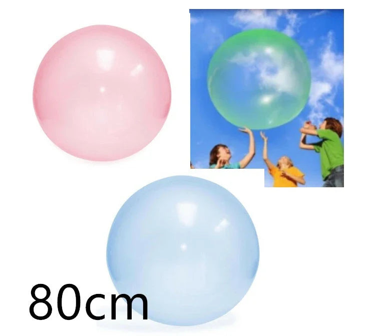 Oversized inflatable bounce balls in various vibrant colors for fun parties and celebrations