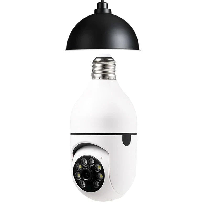 Smart 1080P Wi-Fi Bulb Camera with 4X Zoom, Smooth Pan and Tilt, Automatic Motion Tracking, and Night Vision
