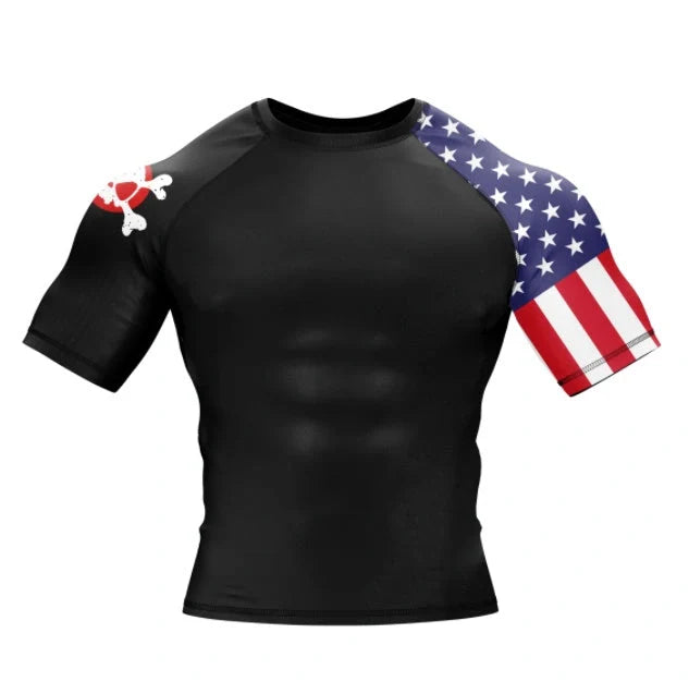 XM American Warrior training top in action, showcasing flexibility and fit